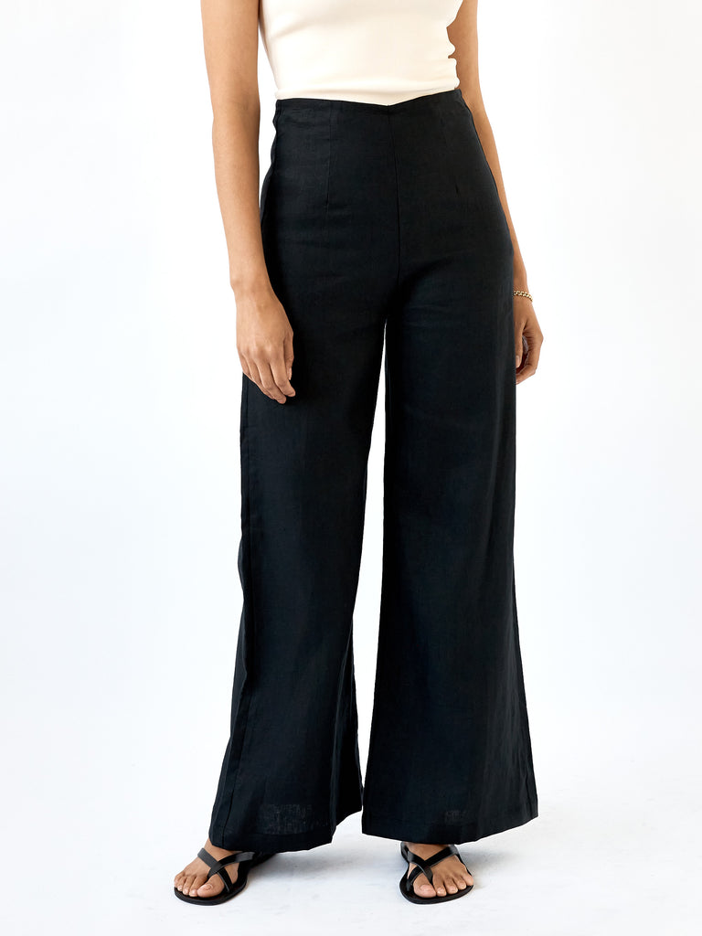 Faithfull The Brand Black Ottavio Pants The UNDONE by