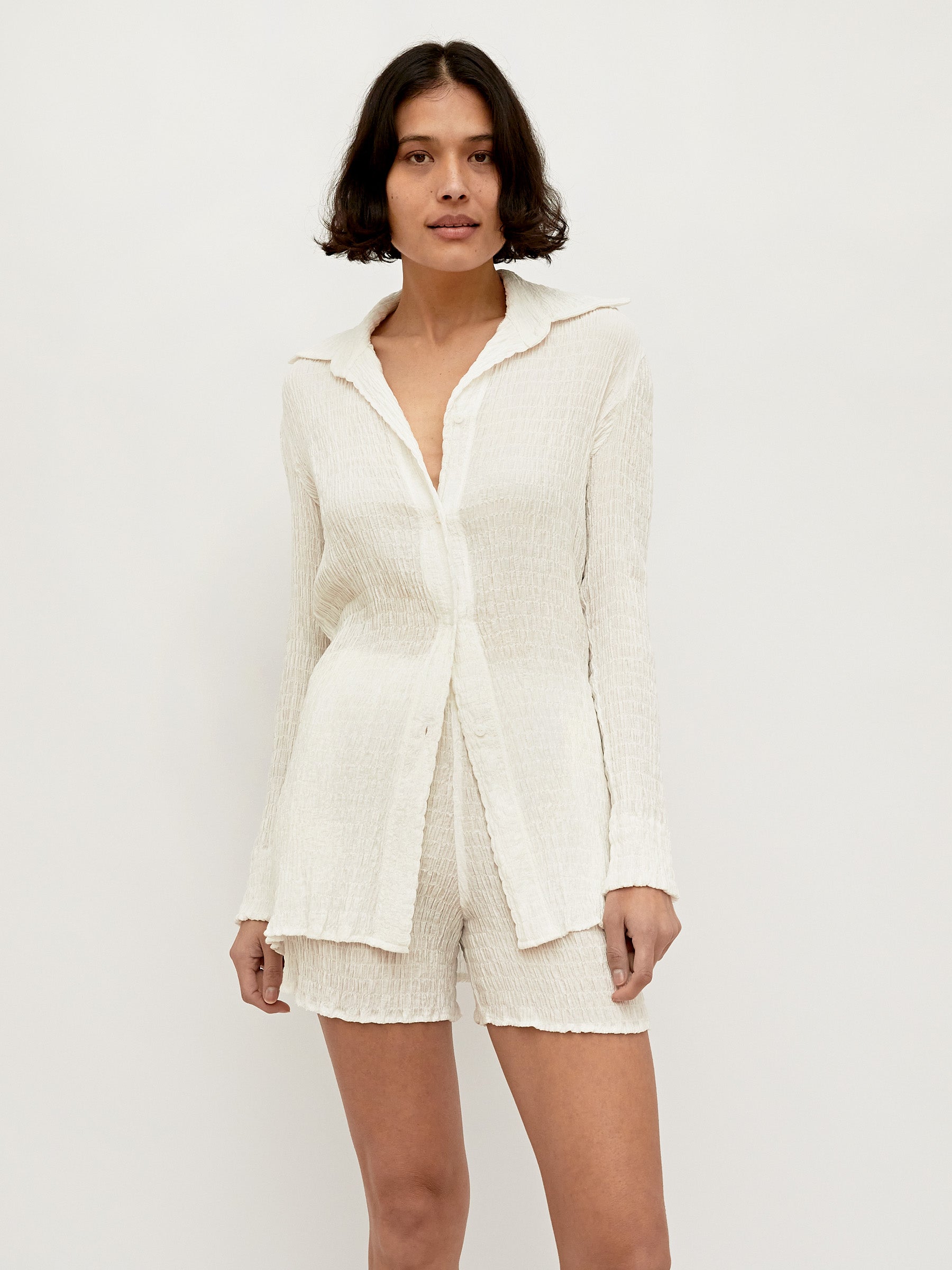 Hyde & Stone | Anastasia Shirt in White | The UNDONE
