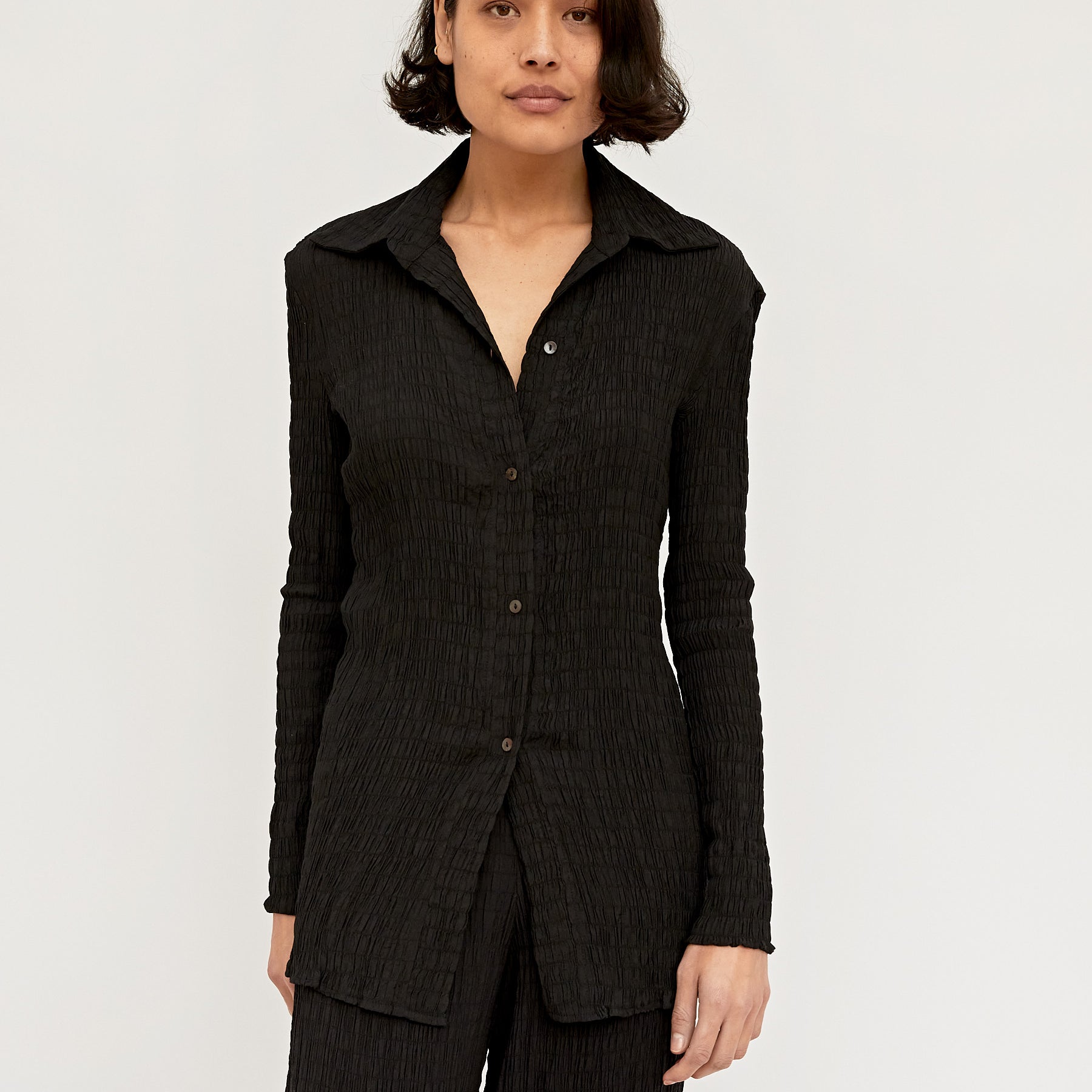 Hyde & Stone | Anastasia Shirt in Black | The UNDONE