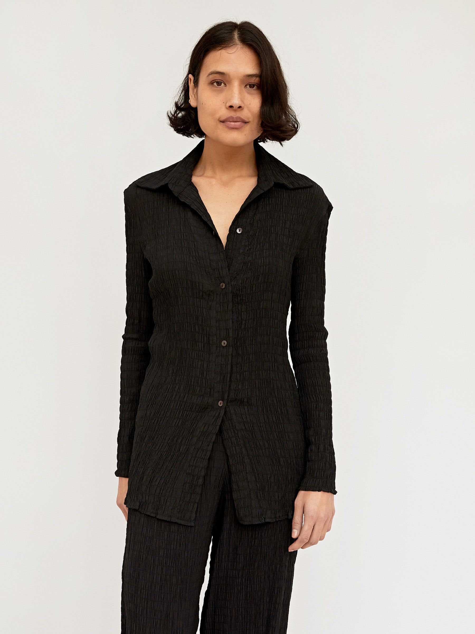 Hyde & Stone | Anastasia Shirt in Black | The UNDONE