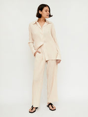 Hyde & Stone | Anastasia Shirt in Cream | The UNDONE