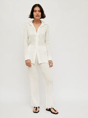 Hyde & Stone | Anastasia Shirt in White | The UNDONE