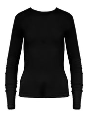 Hyde & Stone | Rib Long Sleeve in Black | The UNDONE