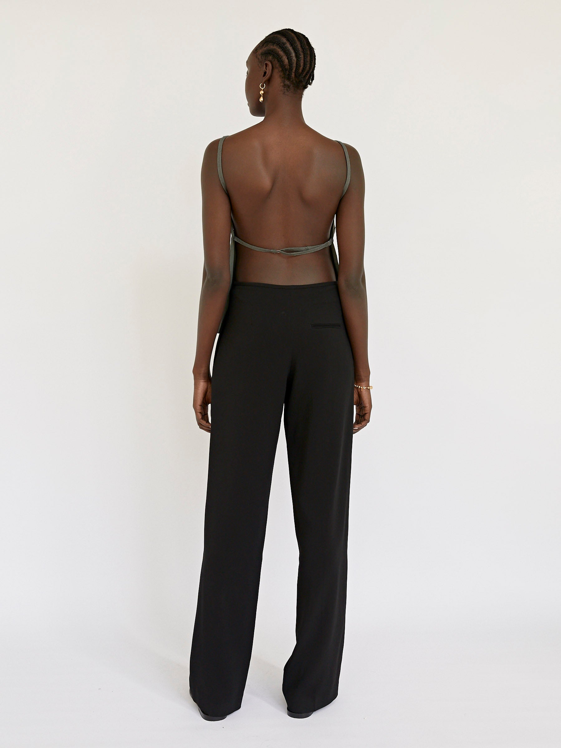 St. Agni | Square Neck Top in Castor Grey | The UNDONE
