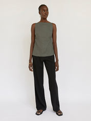 St. Agni | Square Neck Top in Castor Grey | The UNDONE