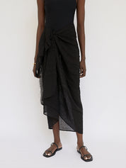 Marle | Alma Sarong in Black | The UNDONE
