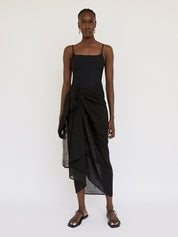 Marle | Alma Sarong in Black | The UNDONE