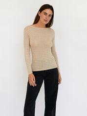 Marle | Leila Top in Straw | The UNDONE
