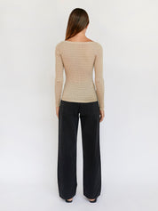 Marle | Leila Top in Straw | The UNDONE