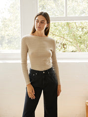 Marle | Leila Top in Straw | The UNDONE