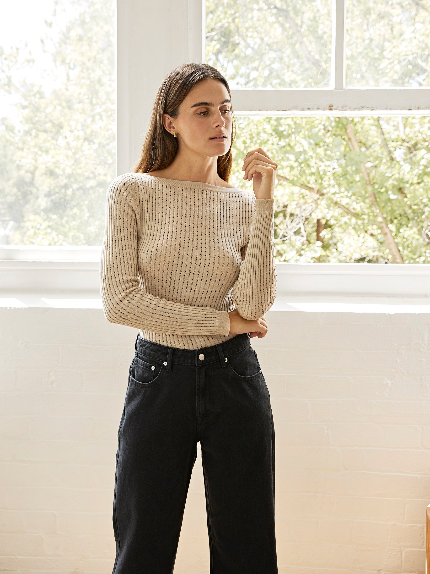 Marle | Leila Top in Straw | The UNDONE
