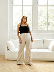 St. Agni | Mona Trousers in Oatmeal | The UNDONE