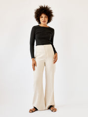St. Agni | Mona Trousers in Oatmeal | The UNDONE