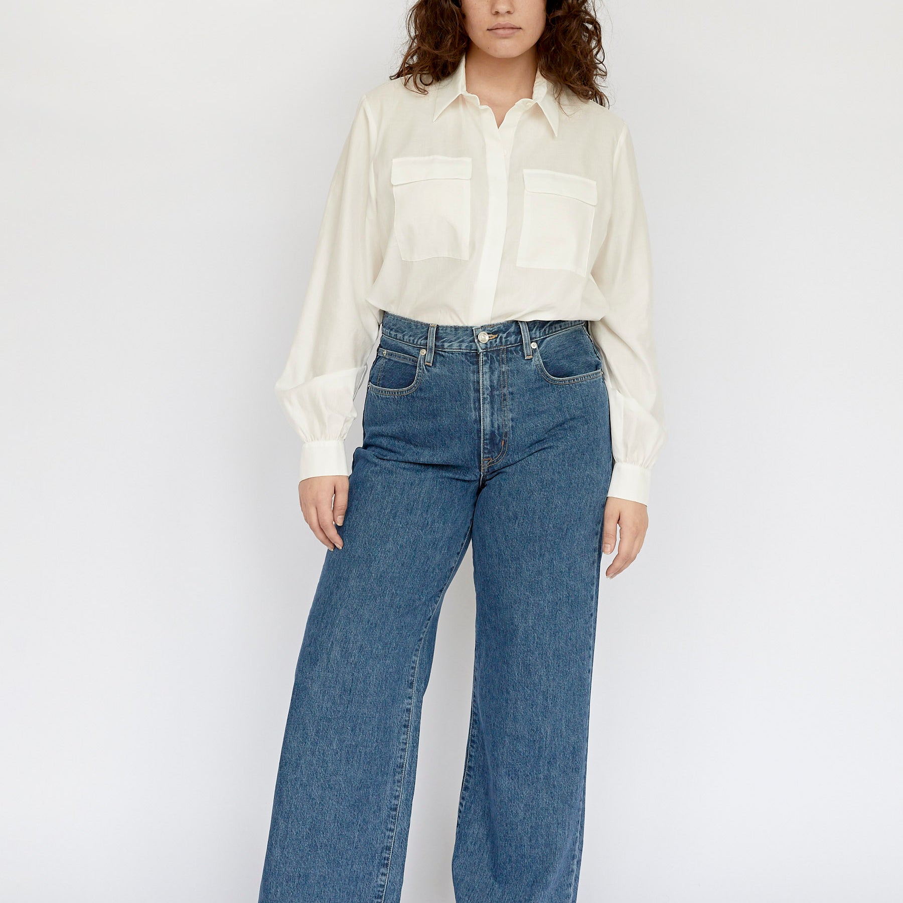 SLVRLAKE | Grace High Rise Wide Leg Jean in Forbidden Love | The UNDONE
