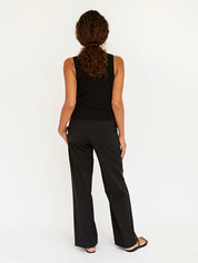 Matteau | Button Up Vest in Black | The UNDONE