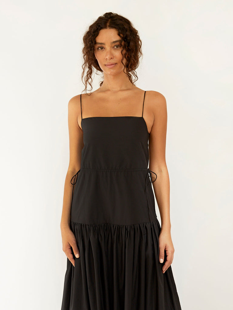 Matteau, Drop Waist Sundress in Black