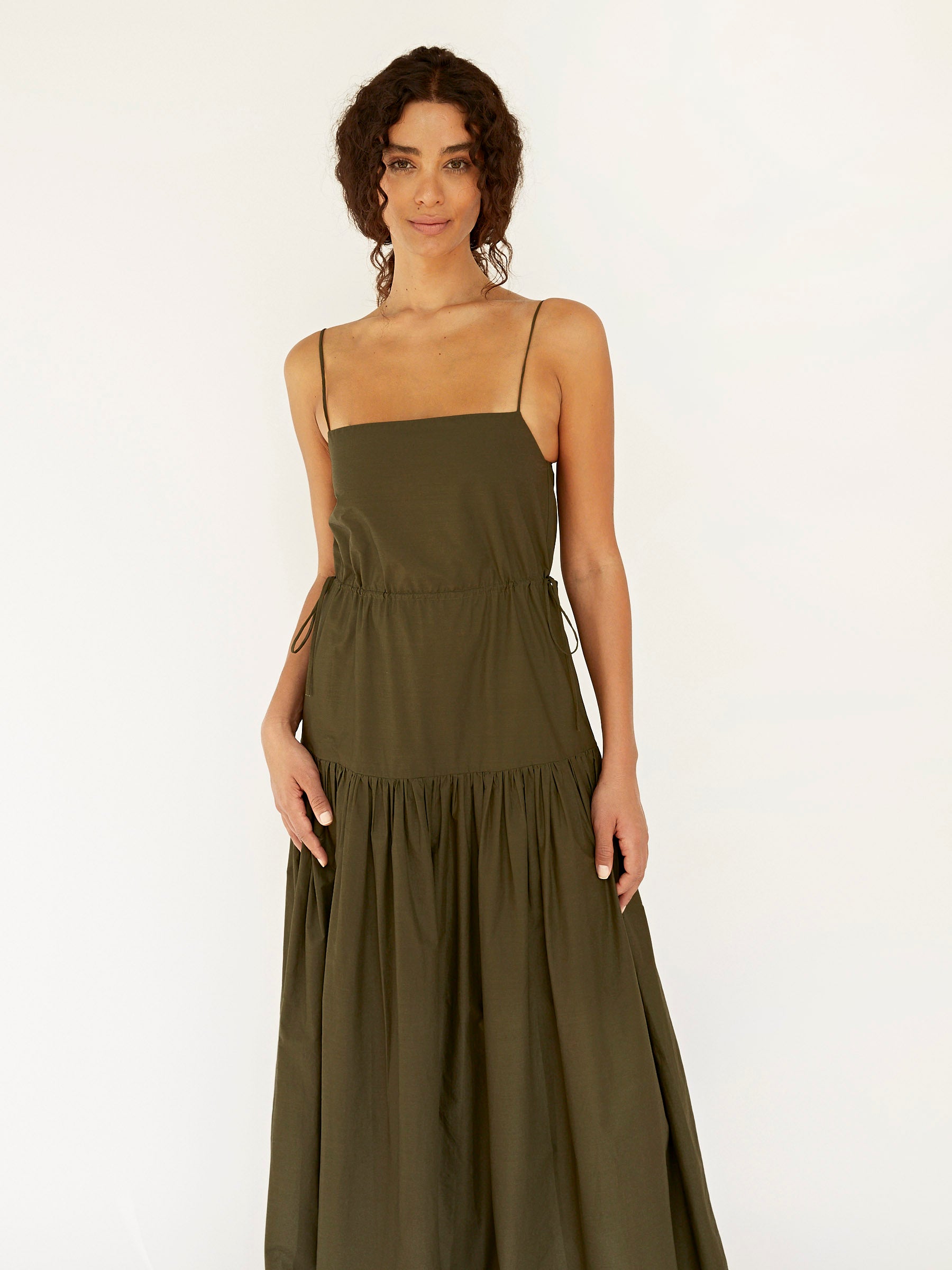 Matteau | Drop Waist Sundress in Cyprus | The UNDONE