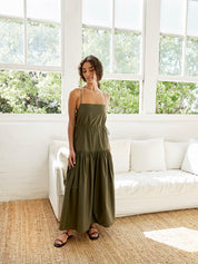 Matteau | Drop Waist Sundress in Cyprus | The UNDONE