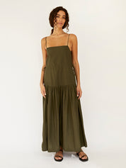 Matteau | Drop Waist Sundress in Cyprus | The UNDONE
