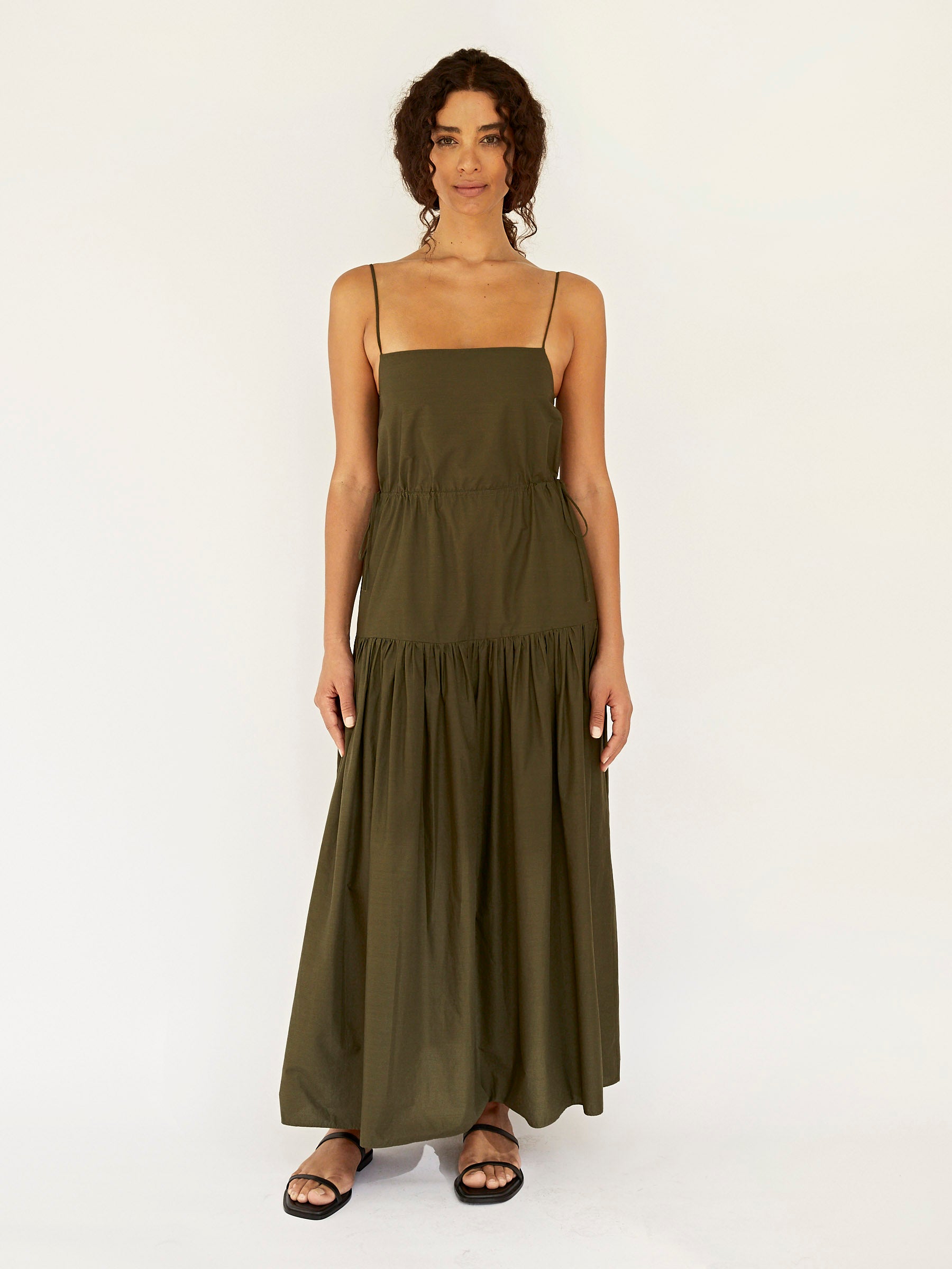 Matteau | Drop Waist Sundress in Cyprus | The UNDONE