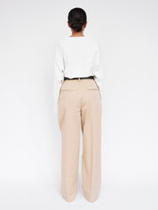 Matteau | Long Sleeve Magyar Tee in White Chalk | The UNDONE