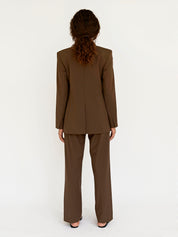 Matteau | Relaxed Tailored Blazer in Coffee | The UNDONE