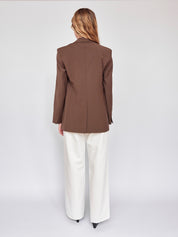Matteau | Relaxed Tailored Blazer in Coffee | The UNDONE
