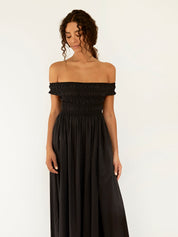 Matteau | Shirred Off The Shoulder Dress | The UNDONE