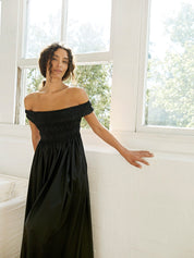 Matteau | Shirred Off The Shoulder Dress | The UNDONE