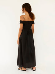 Matteau | Shirred Off The Shoulder Dress | The UNDONE
