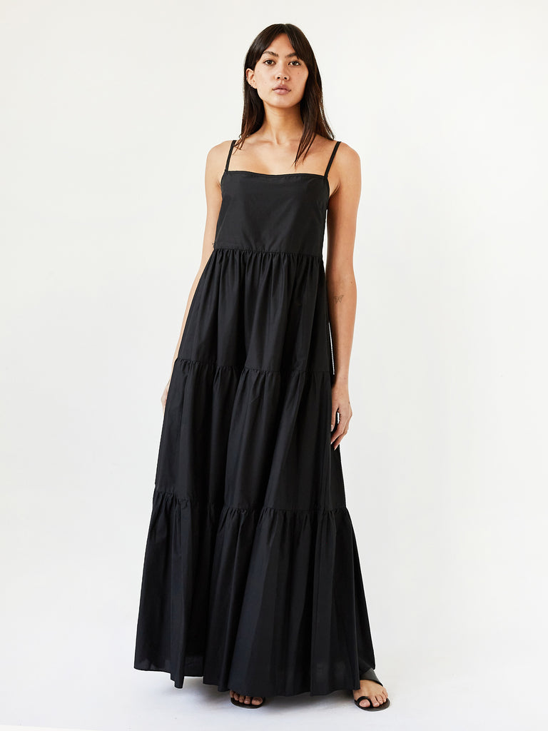 Matteau tiered sundress black sales