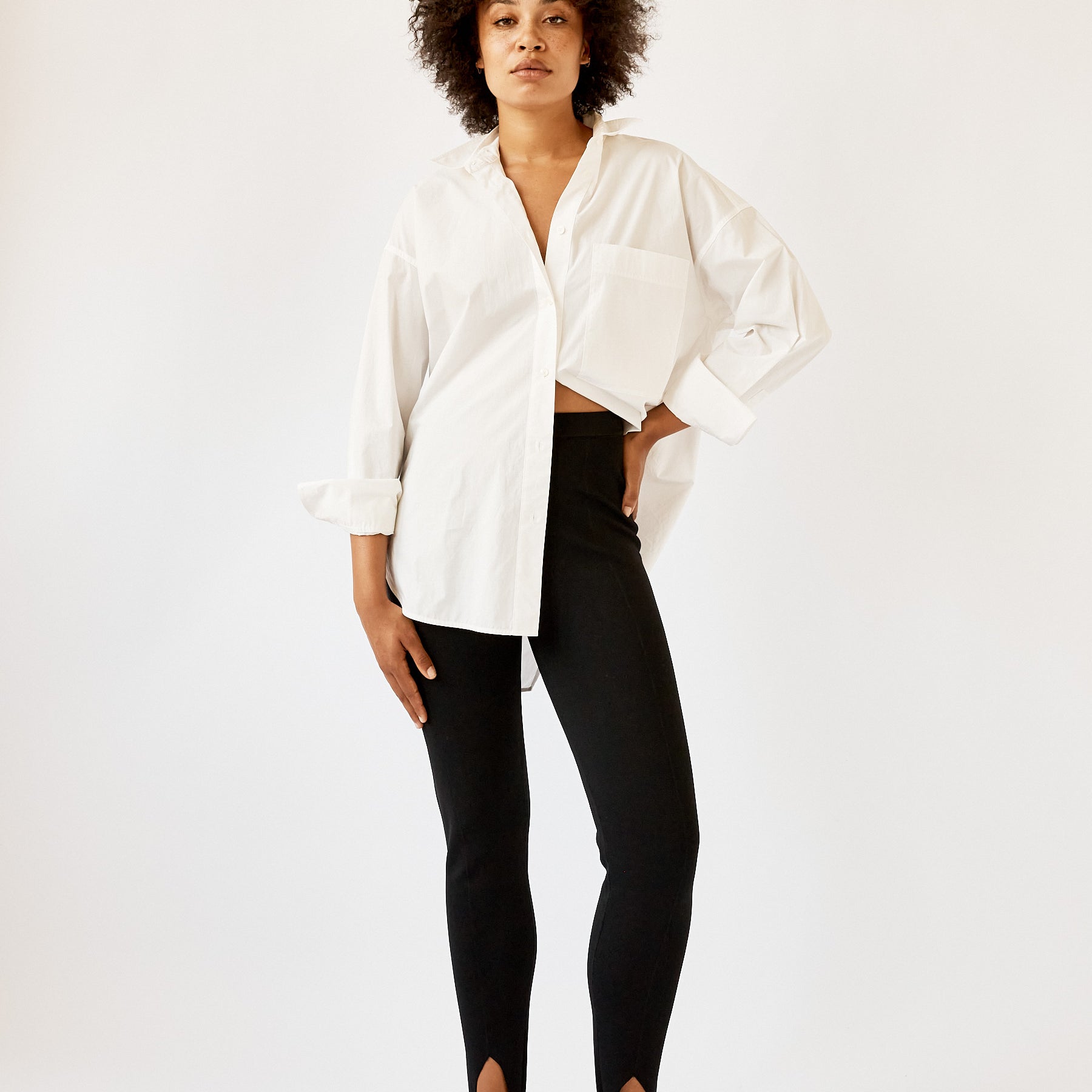 Nanushka | Lia Stirrup Pants in Black | The UNDONE