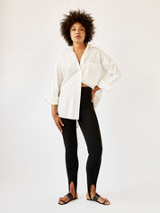 Nanushka | Lia Stirrup Pants in Black | The UNDONE