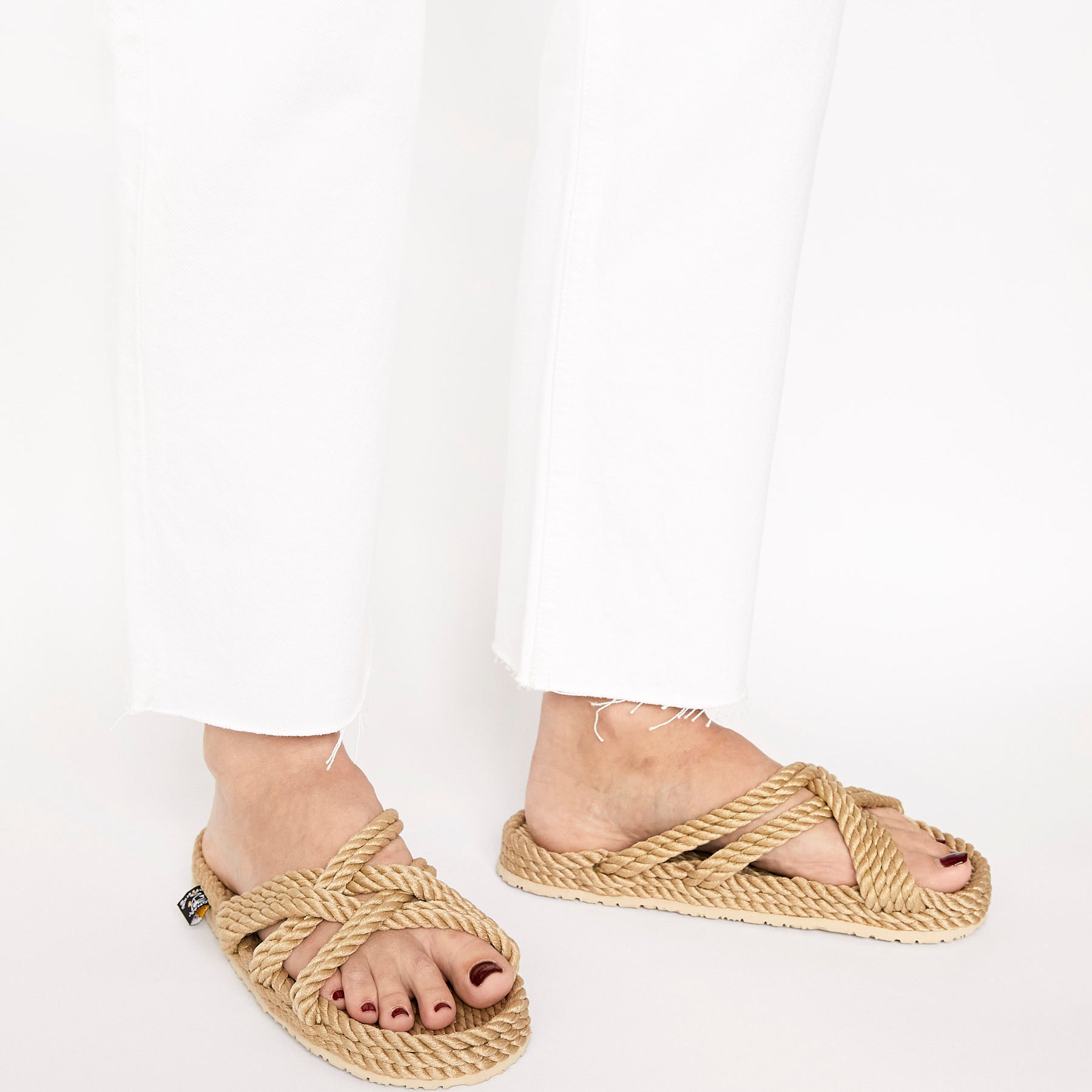 Nomadic State of Mind | Slip On Rope Sandal in Camel | The UNDONE