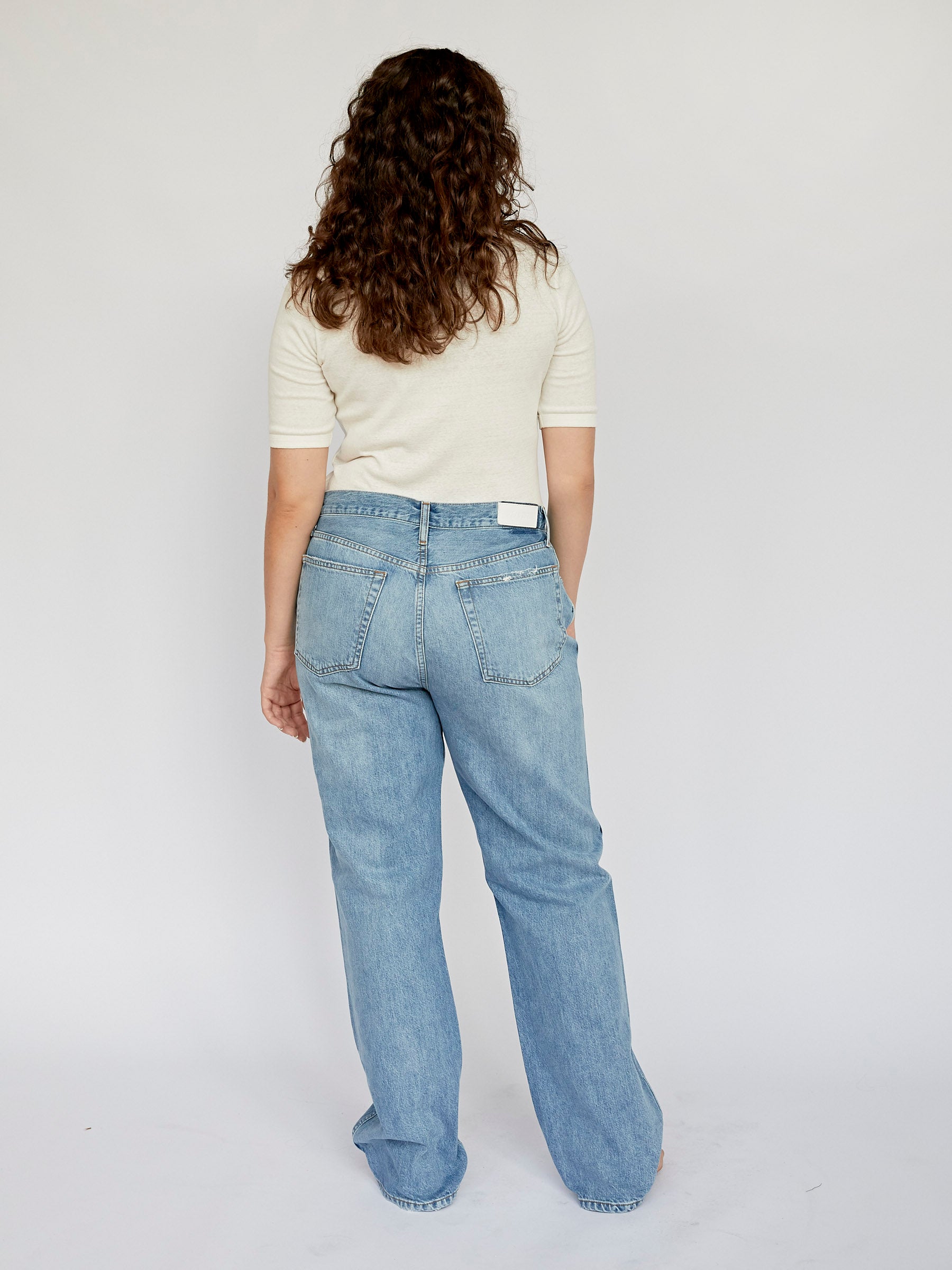 【関税込み】Re/Done ブルー 90s ハイウエスト ルーズジーンズ RE/DONE Jeans | High Rise Loose in Worn Blue