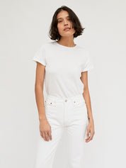 RE/DONE | Classic Tee in Optic White | The UNDONE