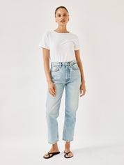 RE/DONE | Classic Tee in Optic White | The UNDONE