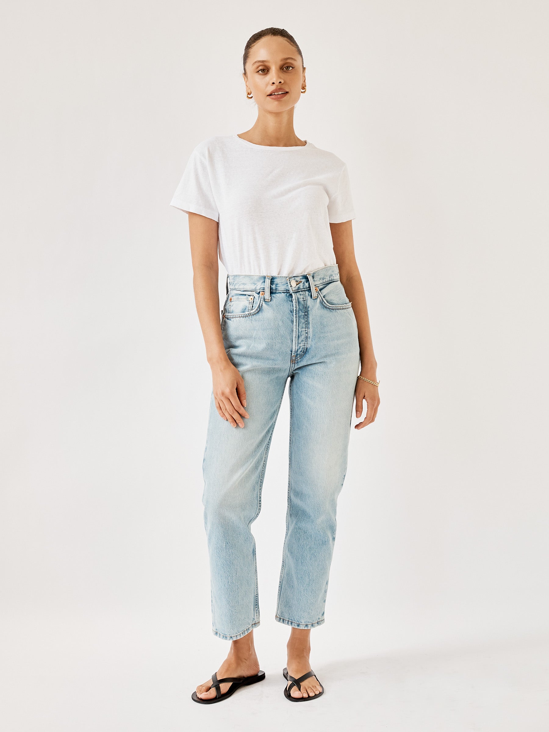 RE/DONE | Classic Tee in Optic White | The UNDONE