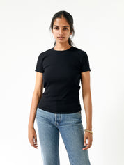RE/DONE | 60s Short Sleeve Tee in Black | The UNDONE
