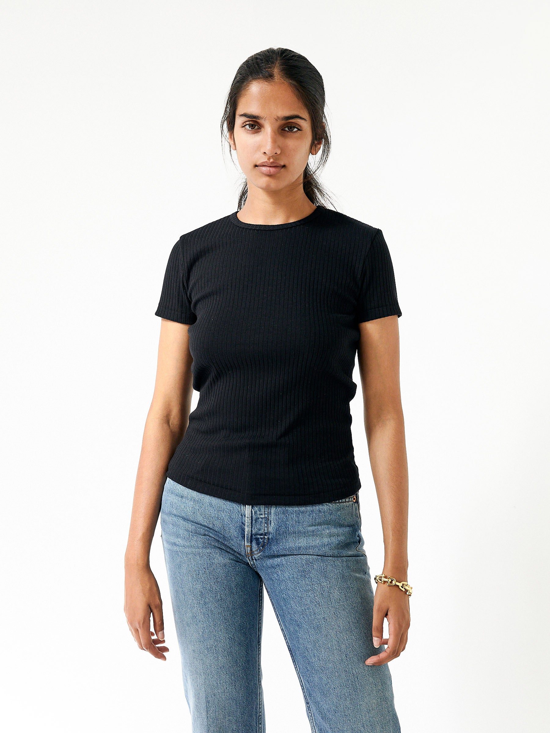 RE/DONE | 60s Short Sleeve Tee in Black | The UNDONE