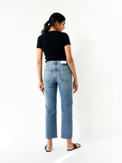 RE/DONE | 60s Short Sleeve Tee in Black | The UNDONE