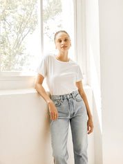 RE/DONE | Classic Tee in Optic White | The UNDONE