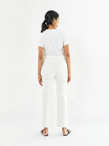 RE/DONE | Classic Tee in Vintage White | The UNDONE by RE/DONE