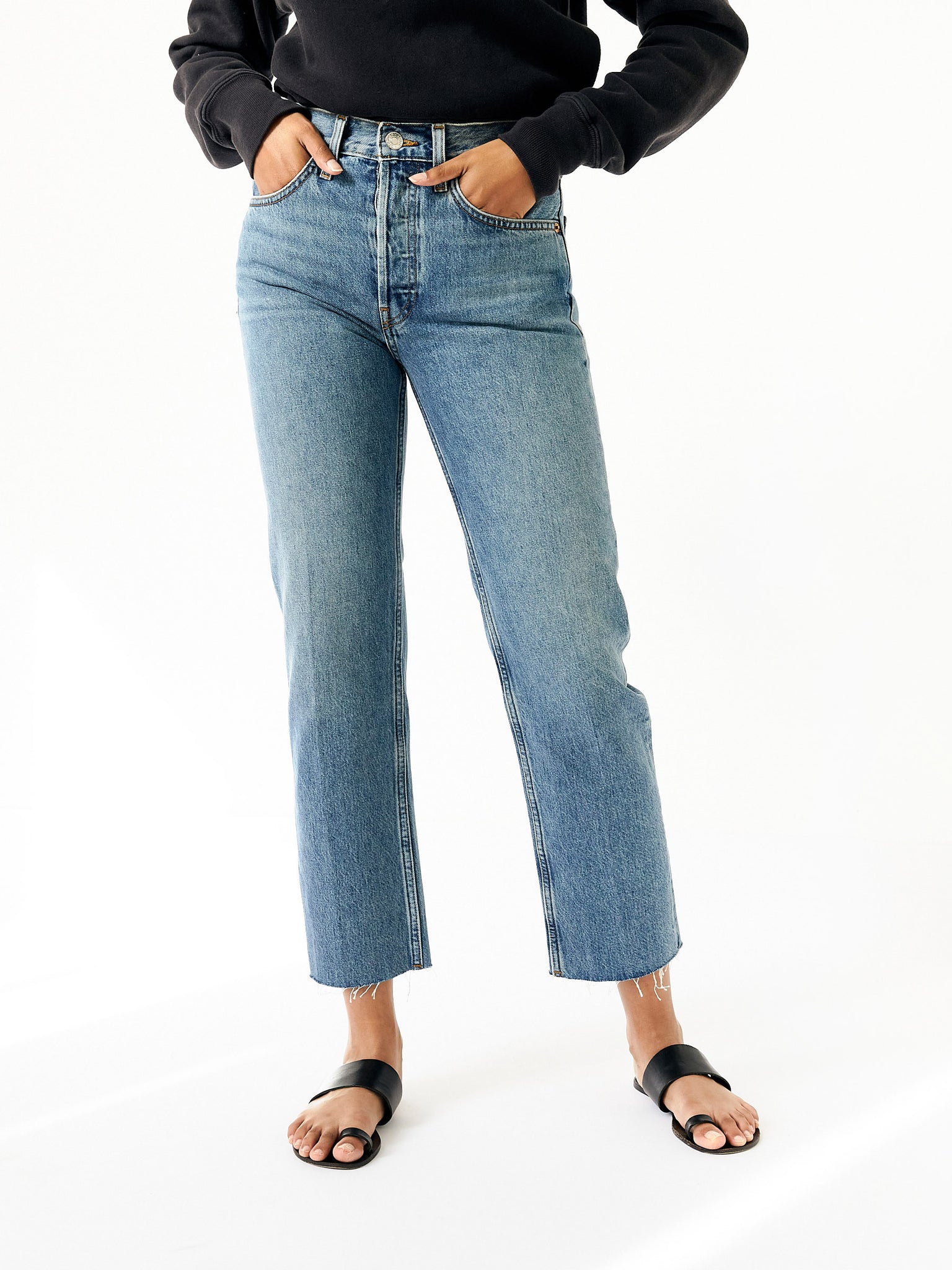 Levi's high rise stove pipe online