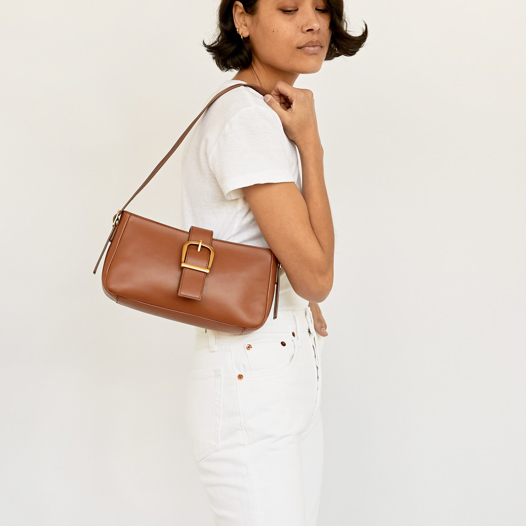 Rylan | Cognac Soft Baguette | The UNDONE