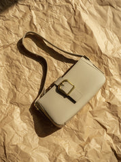 Rylan | Soft Baguette Bag in Parchment | The UNDONE