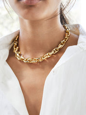 Rylan | Link Statement Necklace in Gold | The UNDONE