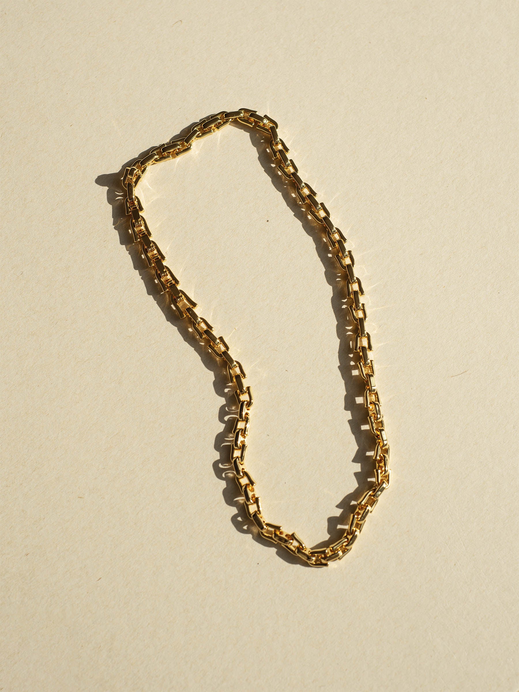 RYLAN | Thin Link Necklace in Gold | THE UNDONE