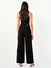 Sir The Label | Wide Leg Jean in Black | The UNDONE