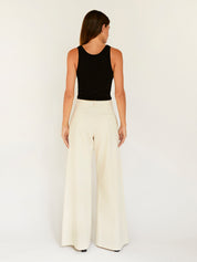 Anna Quan | Hubert Pant in Cream Milk | The UNDONE